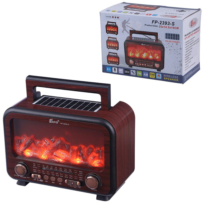 رادیو اسپیکر بلوتوثی خورشیدی فپ FP-2393-S