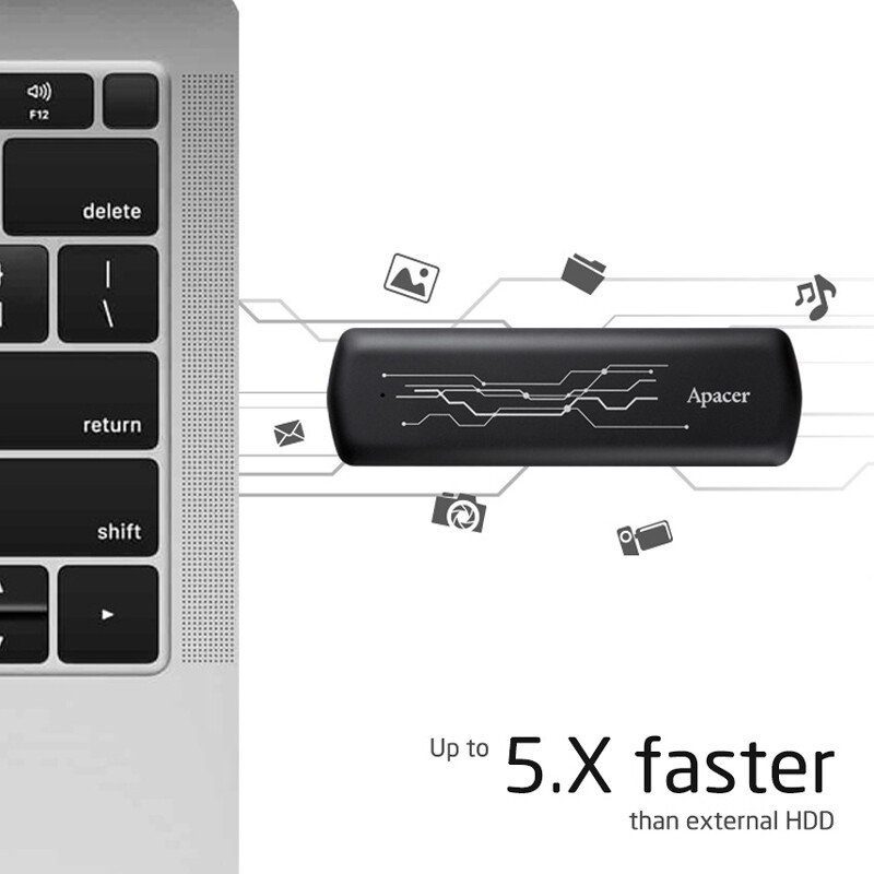 حافظه اکسترنال SSD اپیسر Apacer AS722 512GB