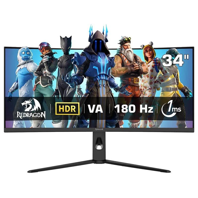 مانیتور گیمینگ خمیده ردراگون Q3418RVC سایز 34 اینچ