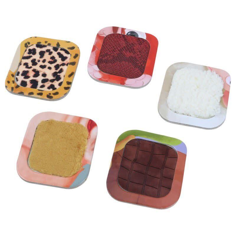 پازل لمسی 18 تکه فرفره های رنگی پویا طرح حیوانات Touch Puzzle کد 010982