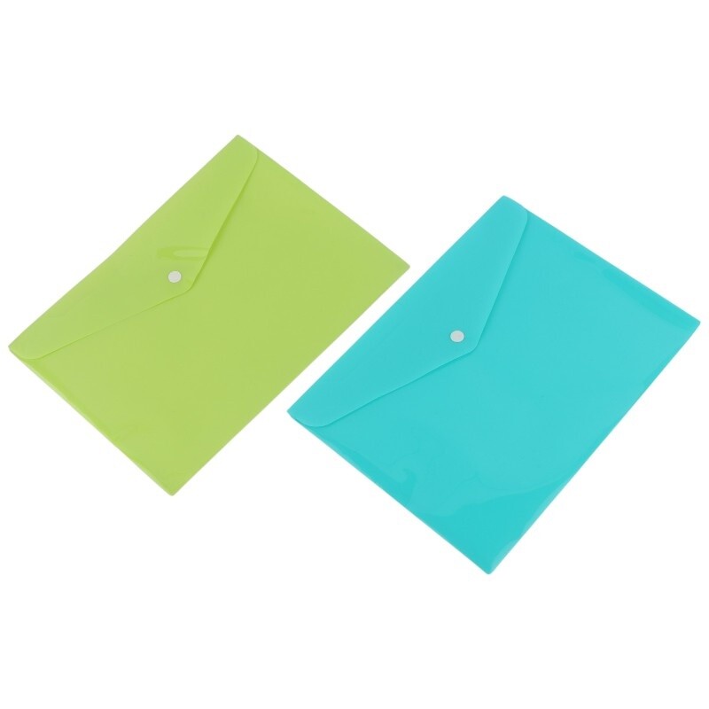 پوشه دکمه دار ساده مات A4 بسته 20 عددی کد 1