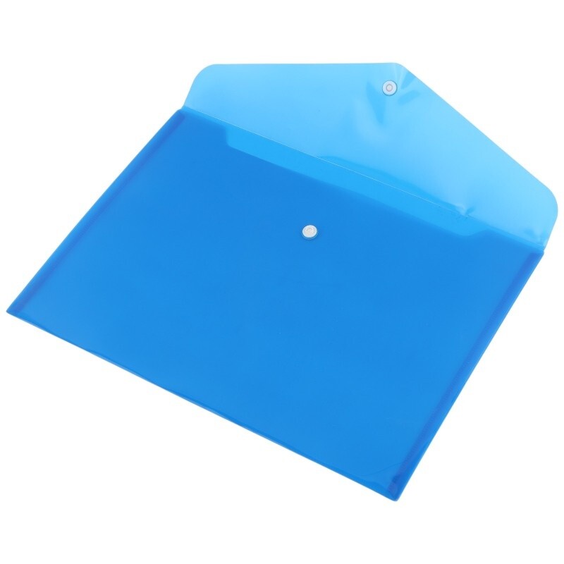 پوشه دکمه دار ساده شفاف A4 بسته 20 عددی کد 1