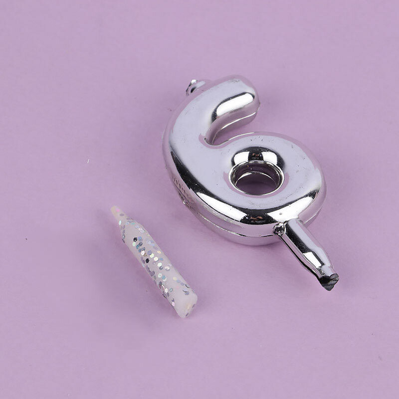 شمع تولد اعداد نقره ای مستر کندل Mini