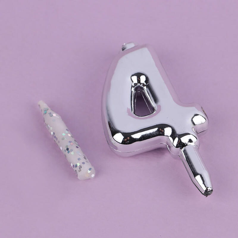 شمع تولد اعداد نقره ای مستر کندل Mini