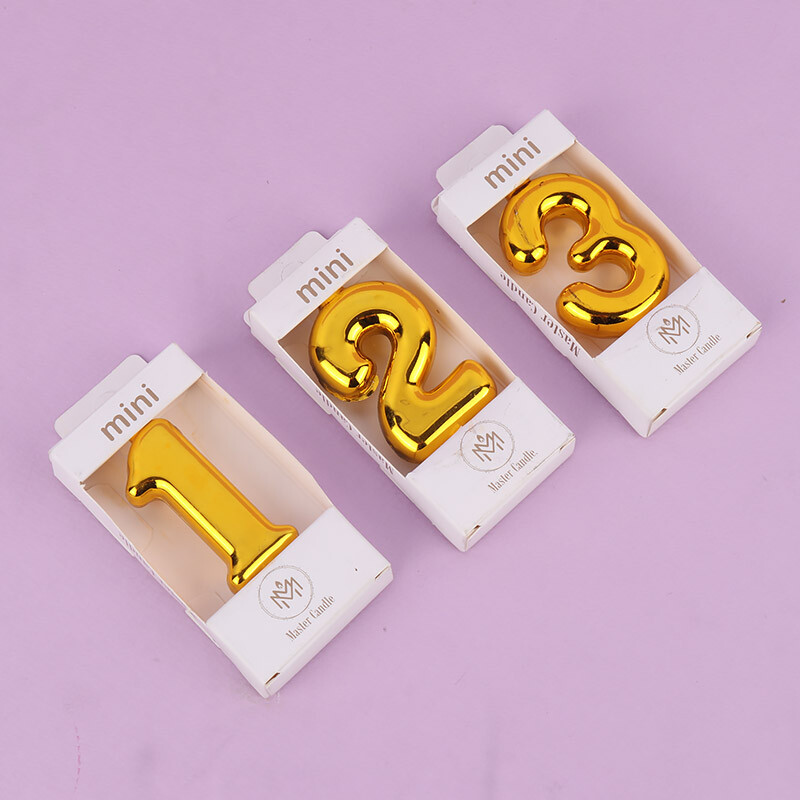 شمع تولد اعداد طلایی مستر کندل Mini