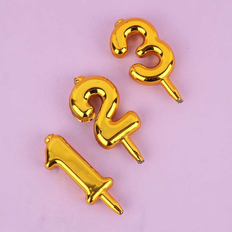 شمع تولد اعداد طلایی مستر کندل Mini