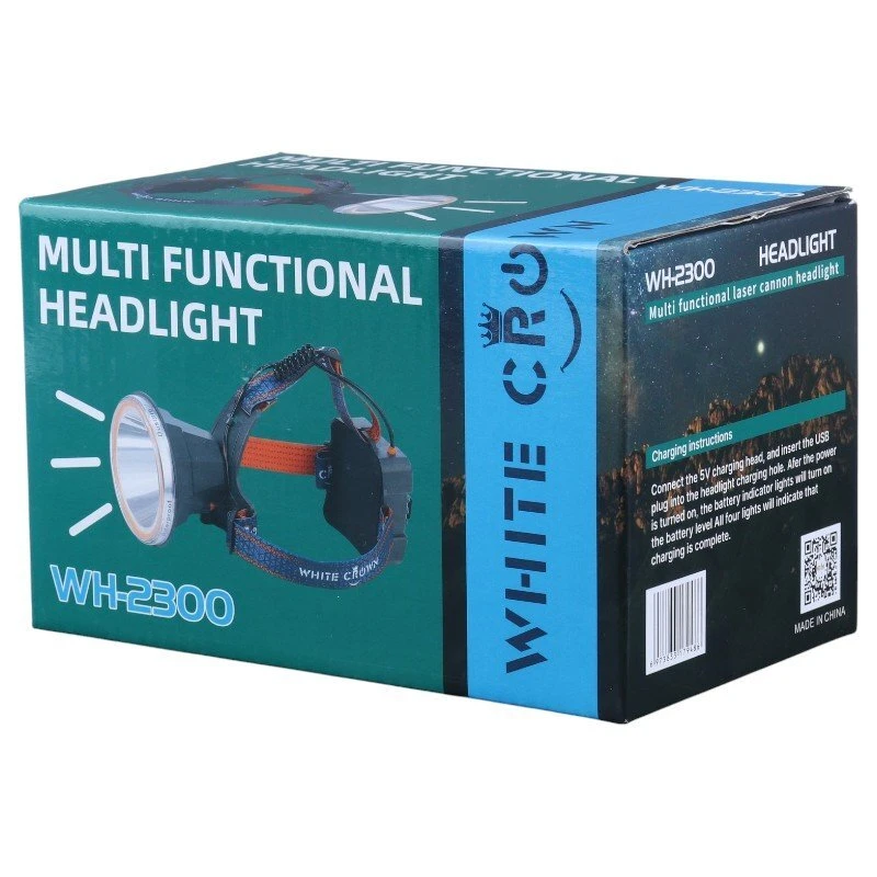 چراغ قوه پیشانی هدلایت شارژی WH-2300
