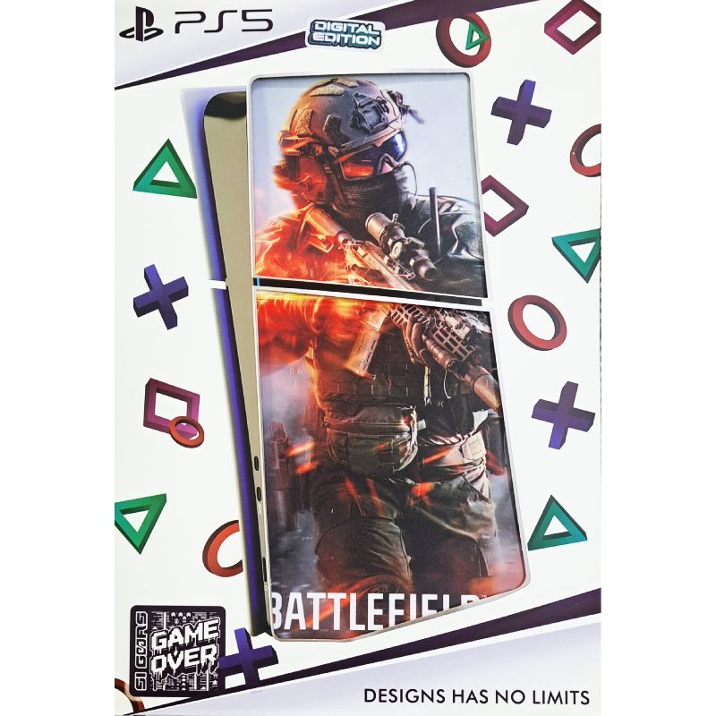اسکین پلی استیشن 5 اسلیم دیجیتال گیم اور طرح Battlefield 6