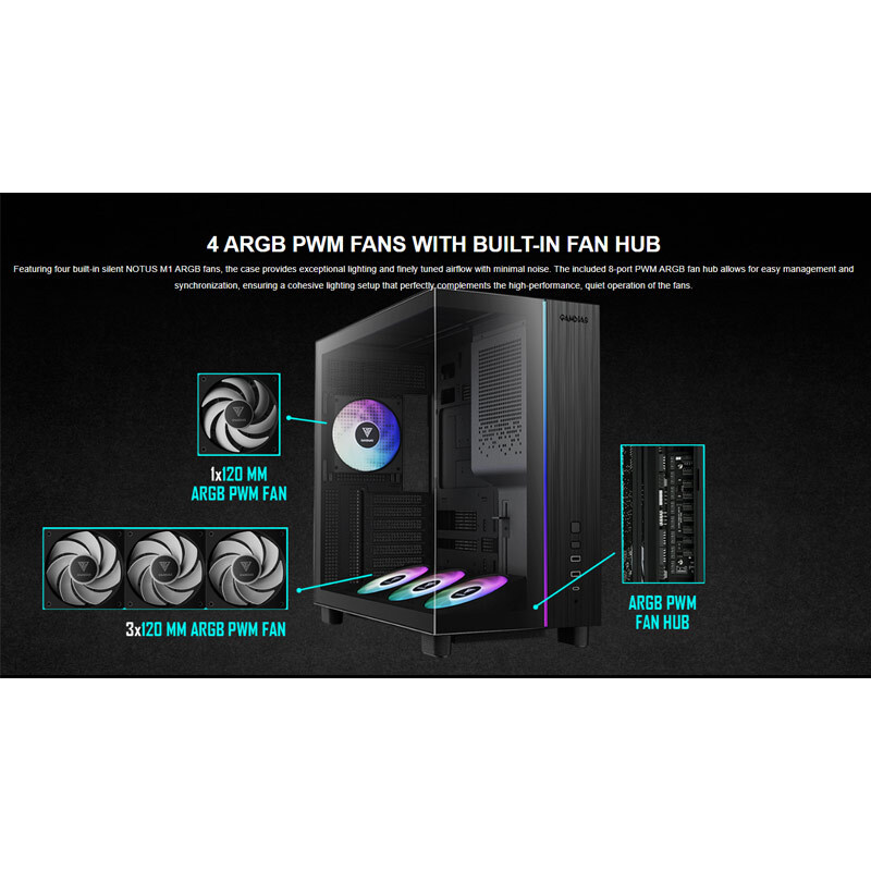 کیس کامپیوتر گیم دیاس Gamdias Atlas M4