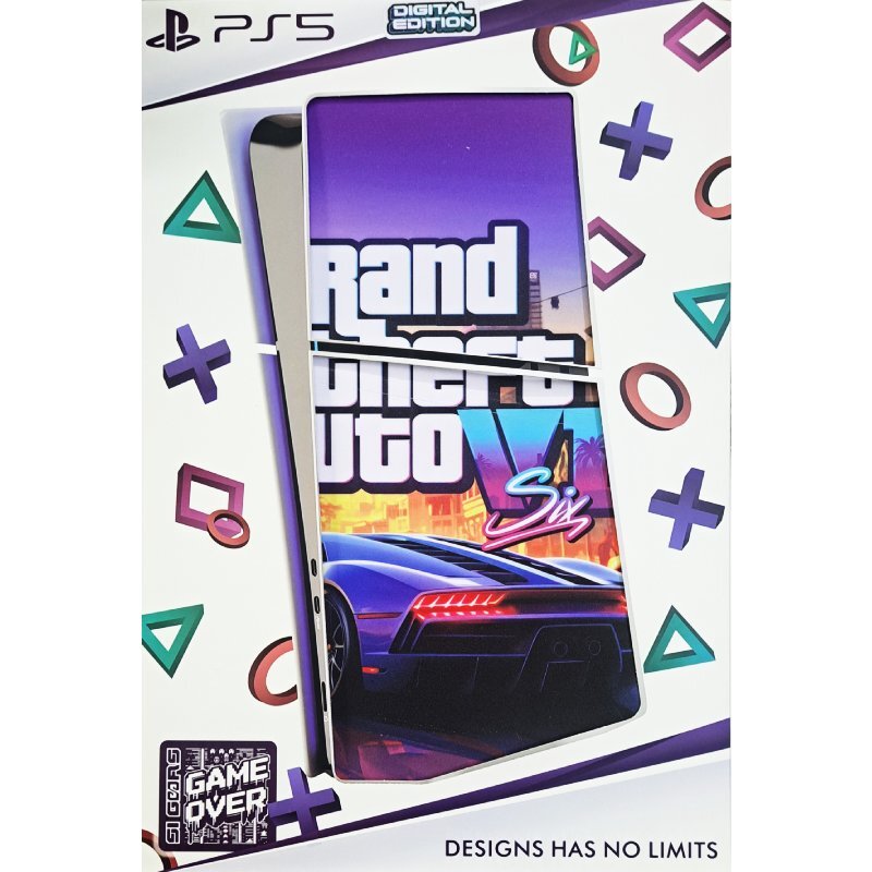 اسکین پلی استیشن 5 اسلیم دیجیتال گیم اور طرح GTA VI کد 2