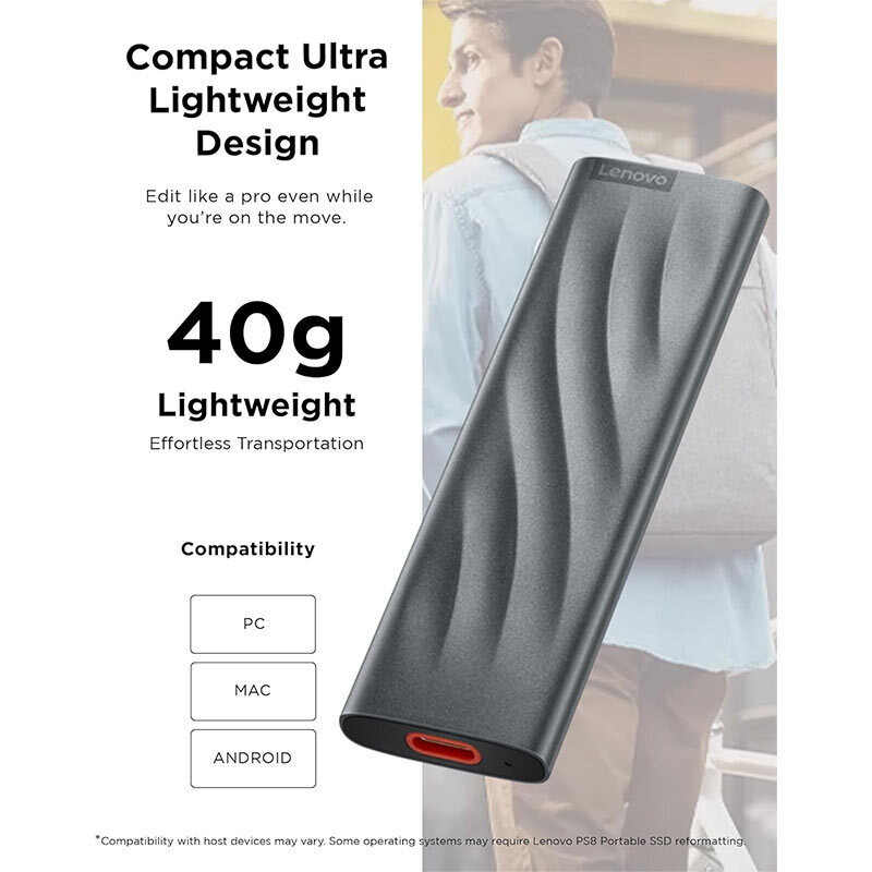 حافظه اکسترنال SSD لنوو Lenovo PS8 1TB