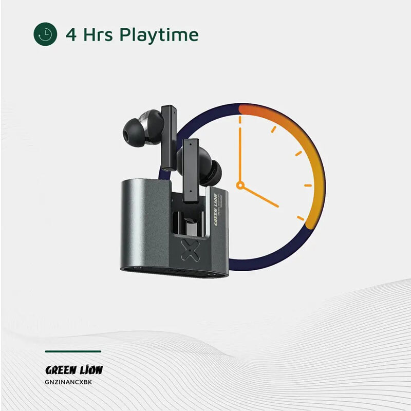 هندزفری بلوتوثی گرین لاین Zinc X GL-TWS52 GNZINANCXBK