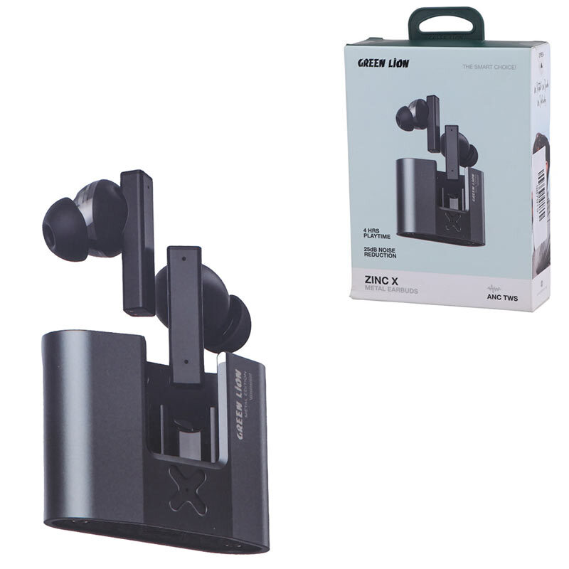 هندزفری بلوتوثی گرین لاین Zinc X GL-TWS52 GNZINANCXBK