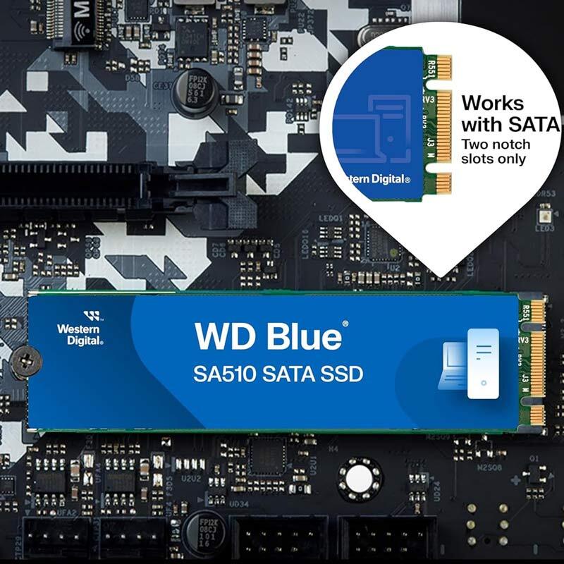 حافظه SSD وسترن دیجیتال Western Digital Blue SA510 250GB M.2