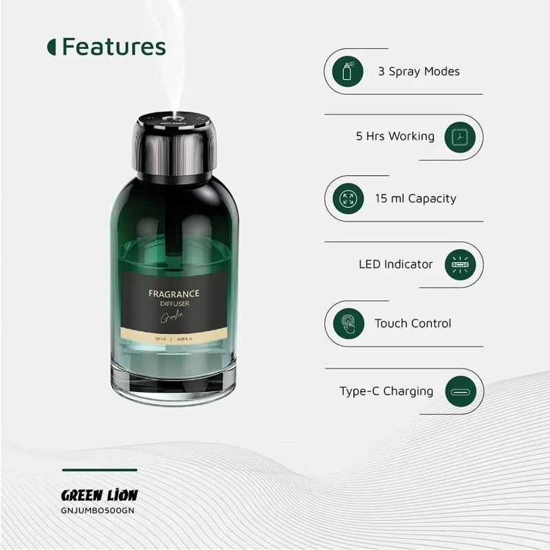 بخور سرد و خوشبو کننده گرین لاین Jumbo GL-HU10 GNJUMBO500GN