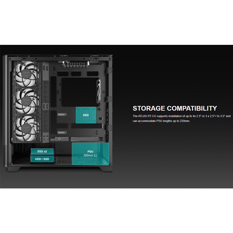 کیس کامپیوتر گیم دیاس Gamdias Atlas P2 CG