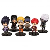 اکشن فیگور طرح Naruto کد NA6-J بسته 6 عددی