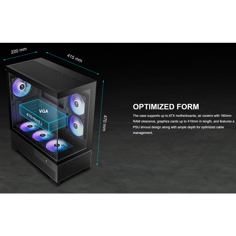 کیس کامپیوتر گیم دیاس Gamdias AURA GC12