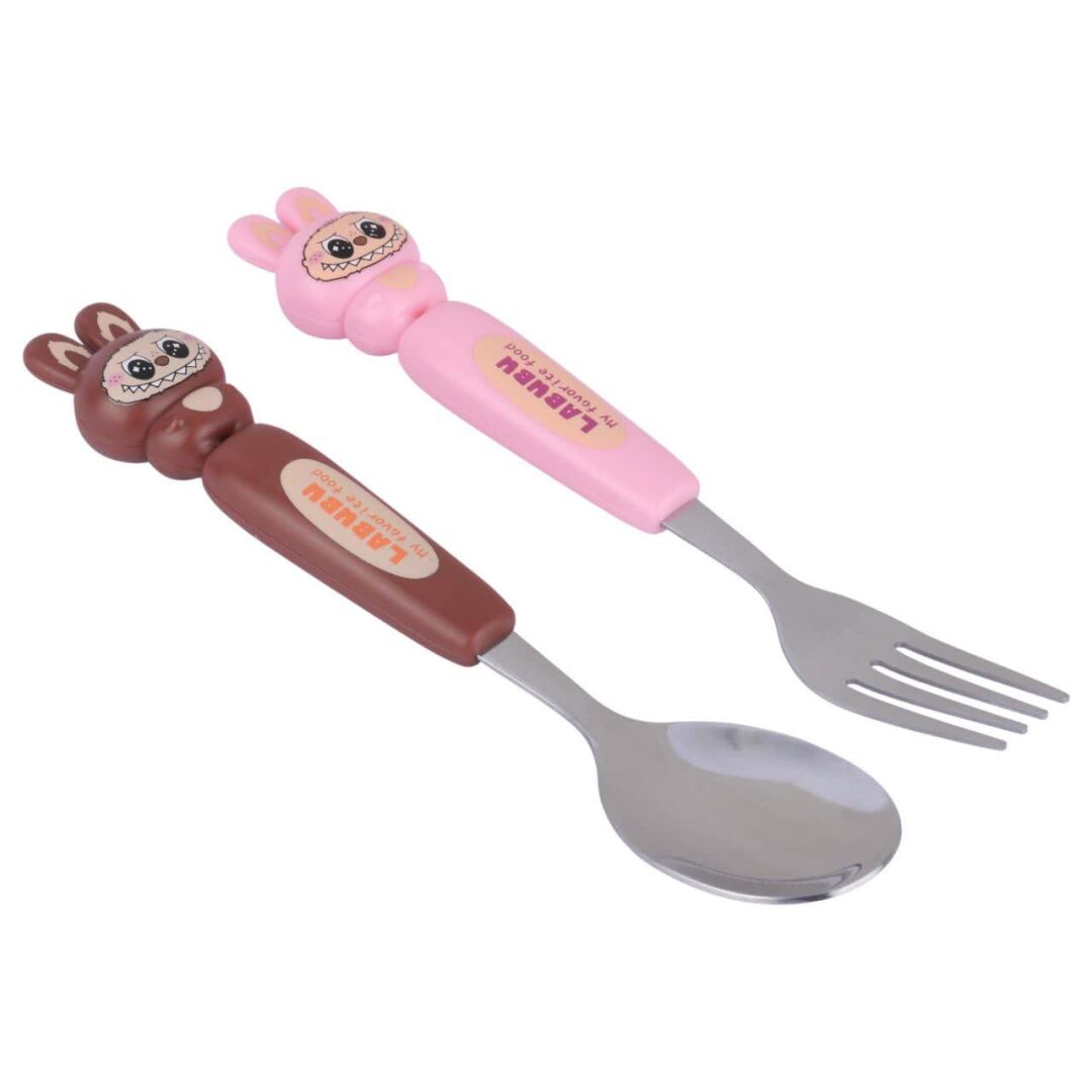 ست قاشق و چنگال کودک طرح لبوبو