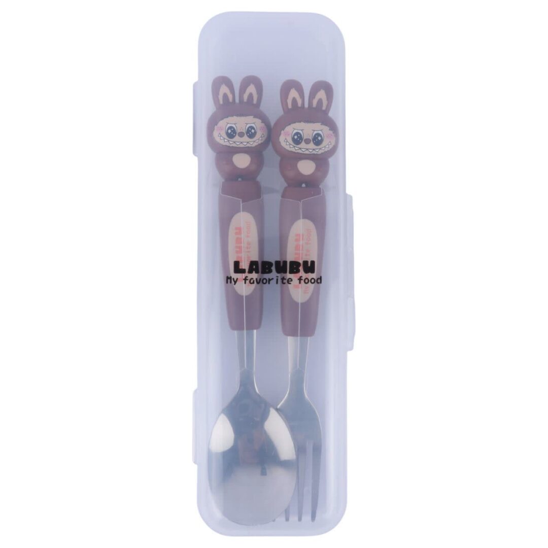 ست قاشق و چنگال کودک طرح لبوبو