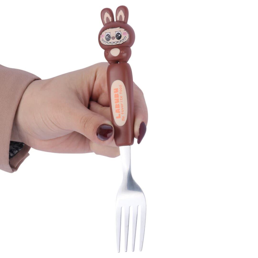 ست قاشق و چنگال کودک طرح لبوبو