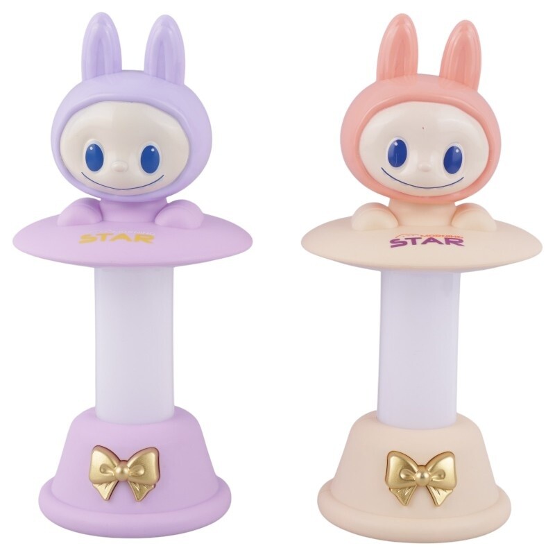 چراغ مطالعه شارژی طرح لبوبو استوانه ای NO.554