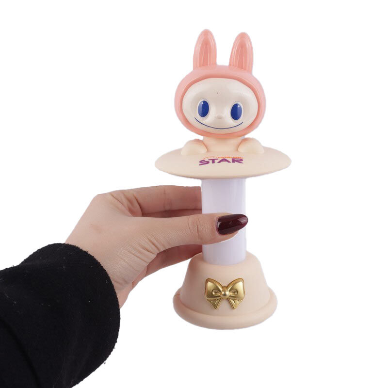 چراغ مطالعه شارژی طرح لبوبو استوانه ای NO.554