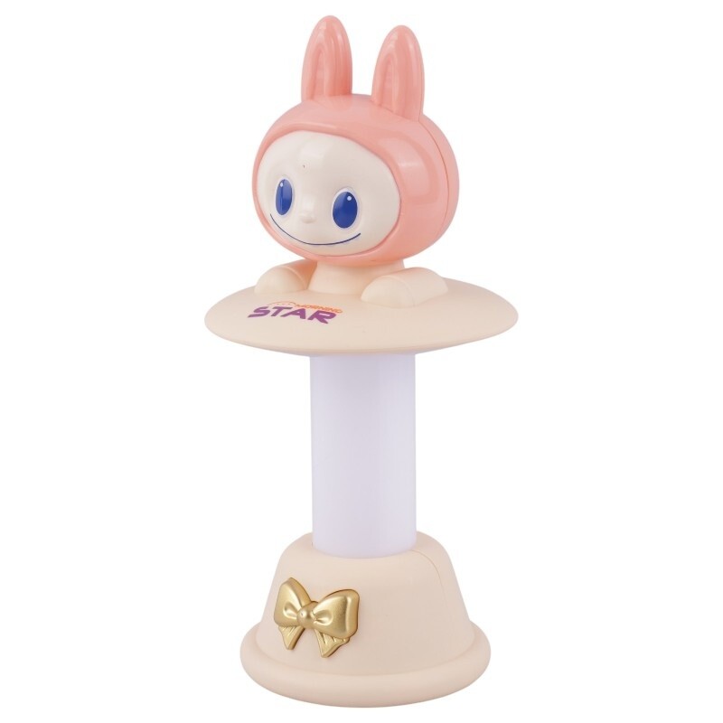 چراغ مطالعه شارژی طرح لبوبو استوانه ای NO.554