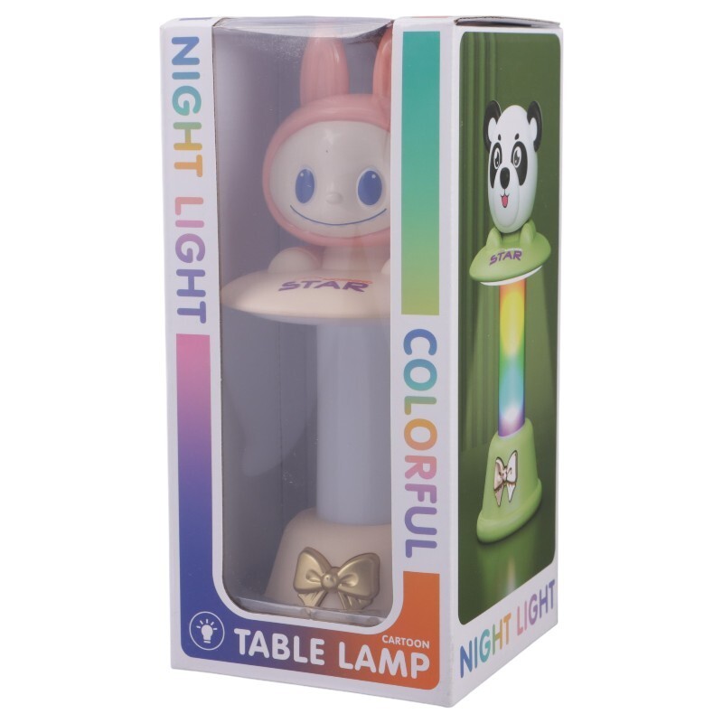 چراغ مطالعه شارژی طرح لبوبو استوانه ای NO.554