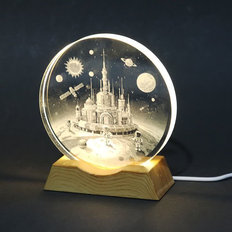 چراغ خواب طرح کهکشانی کد 1106 سایز 10 سانتی متر