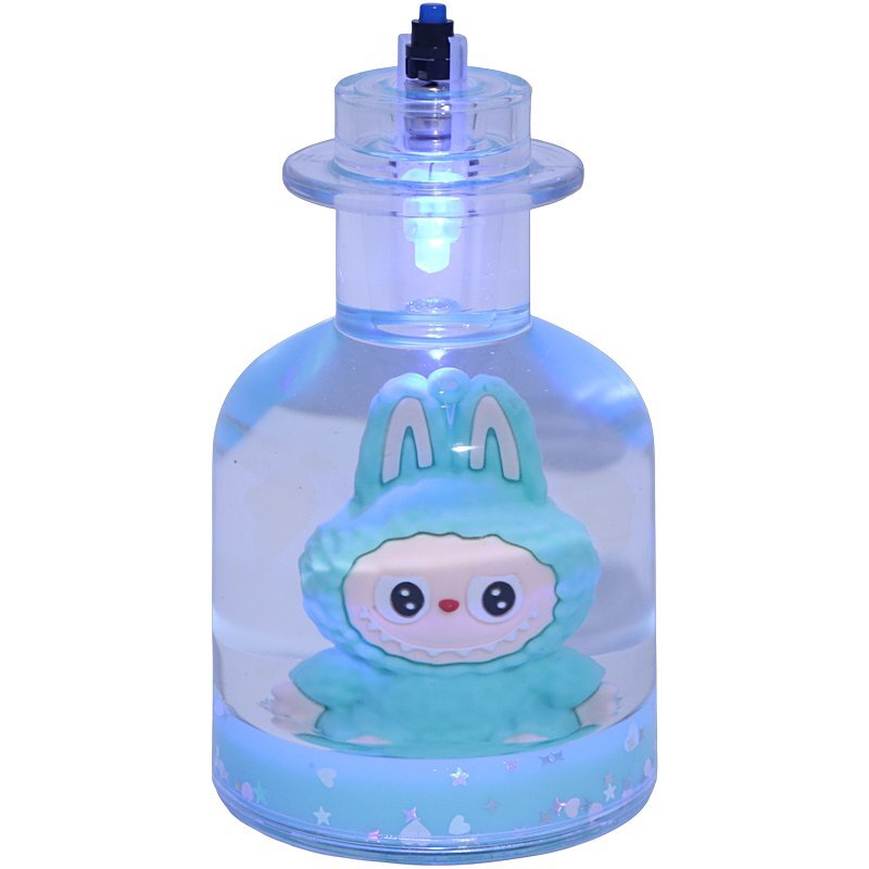 بطری آکواریومی دکوری چراغ دار طرح لبوبو کد 1173