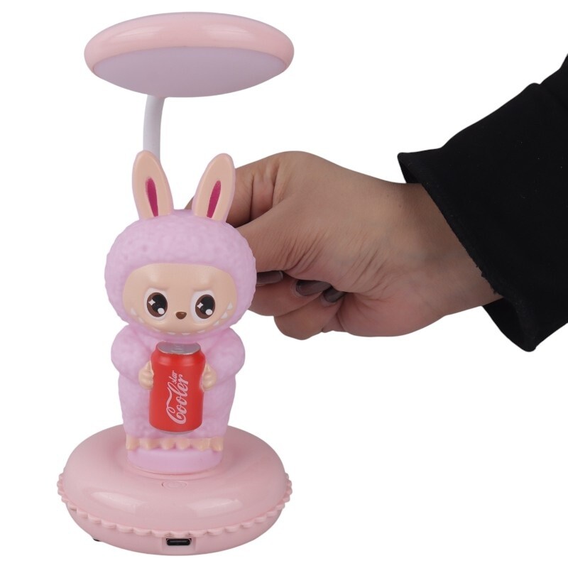 چراغ مطالعه فانتزی شارژی طرح نوشابه ای لبوبو JJL123 کد 1056