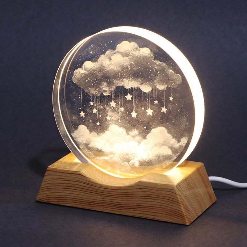 چراغ خواب طرح کهکشانی کد 1105 سایز 8 سانتی متر