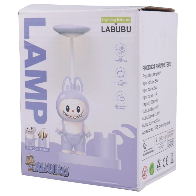 چراغ مطالعه فانتزی شارژی طرح لبوبو NO.T923 کد 1055
