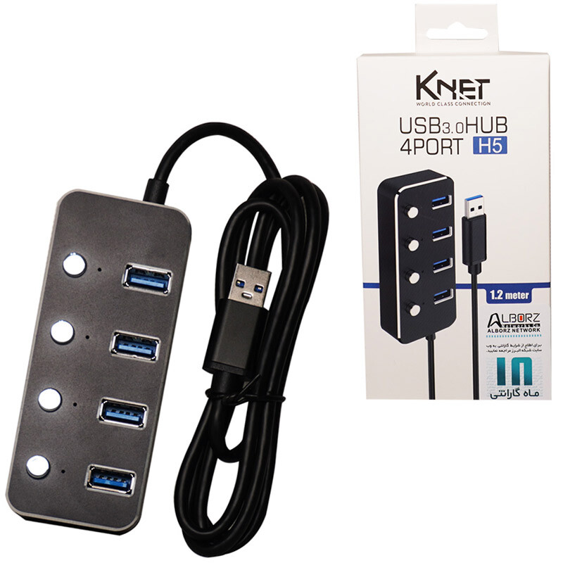هاب 4 پورت USB 3.0 کی نت K-H5 K-Huamh504