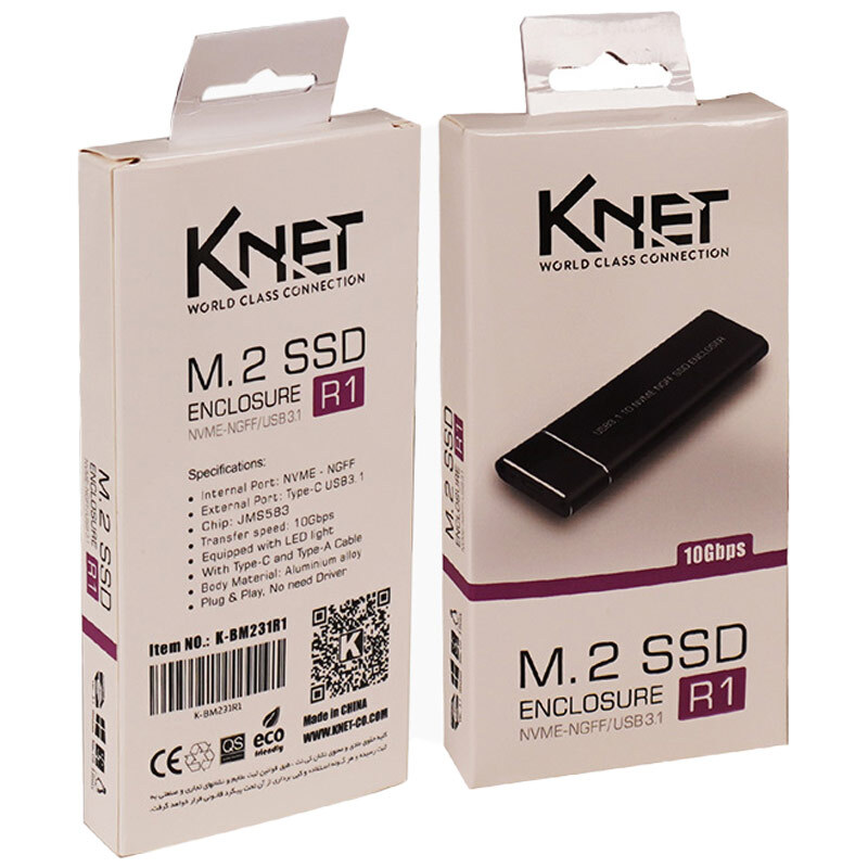 باکس هارد M.2 NVMe SSD کی نت K-R1