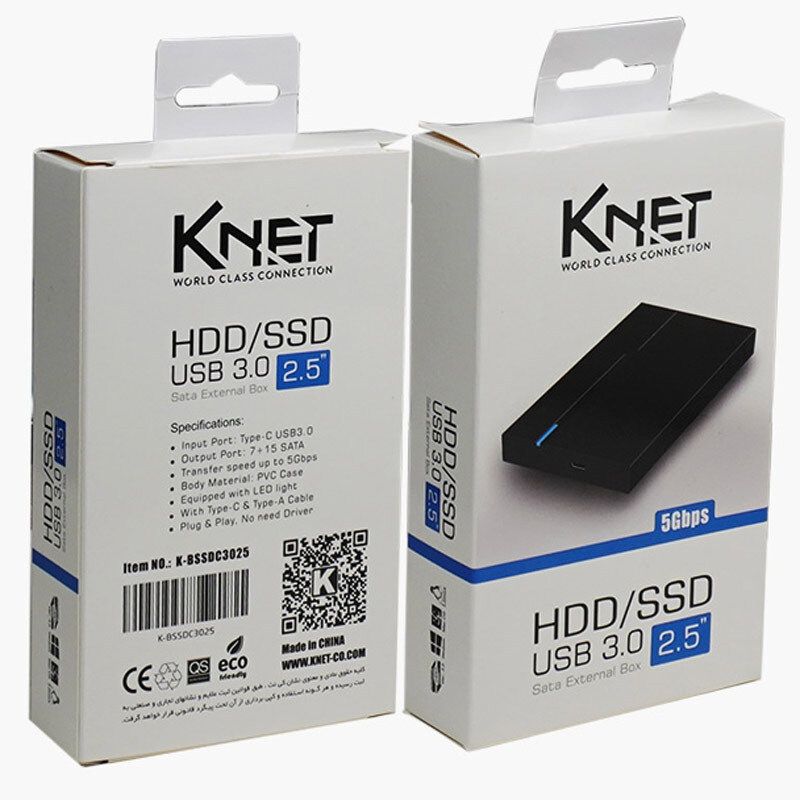 باکس هارد 2.5 اینچی HDD/SSD کی نت K-B204