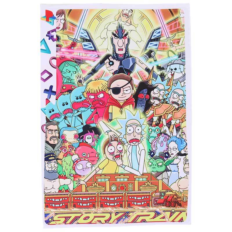 اسکین پلی استیشن 5 اسلیم استاندارد گیم اور طرح Rick and Morty