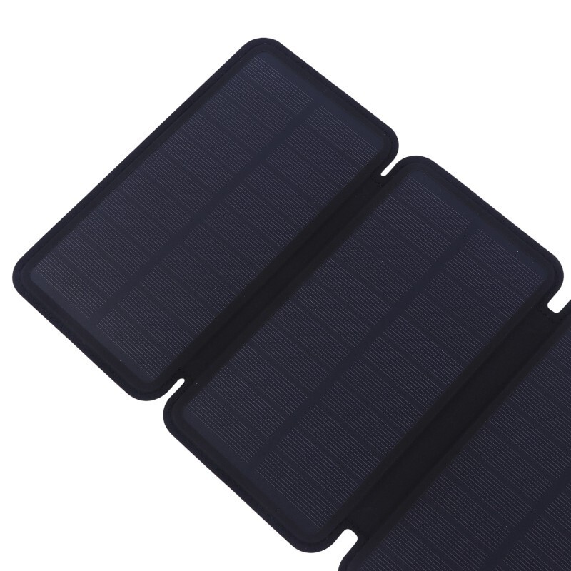 پاور بانک بی سیم خورشیدی فست شارژ گرین لاین Solar 5-Panel GL-PX27 GNSOL5PN20BK PD QC 22.5W ظرفیت 20000 میلی آمپر ساعت