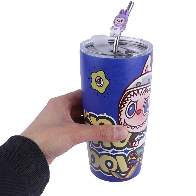 ماگ اسموتی استیل طرح لبوبو کد 1009