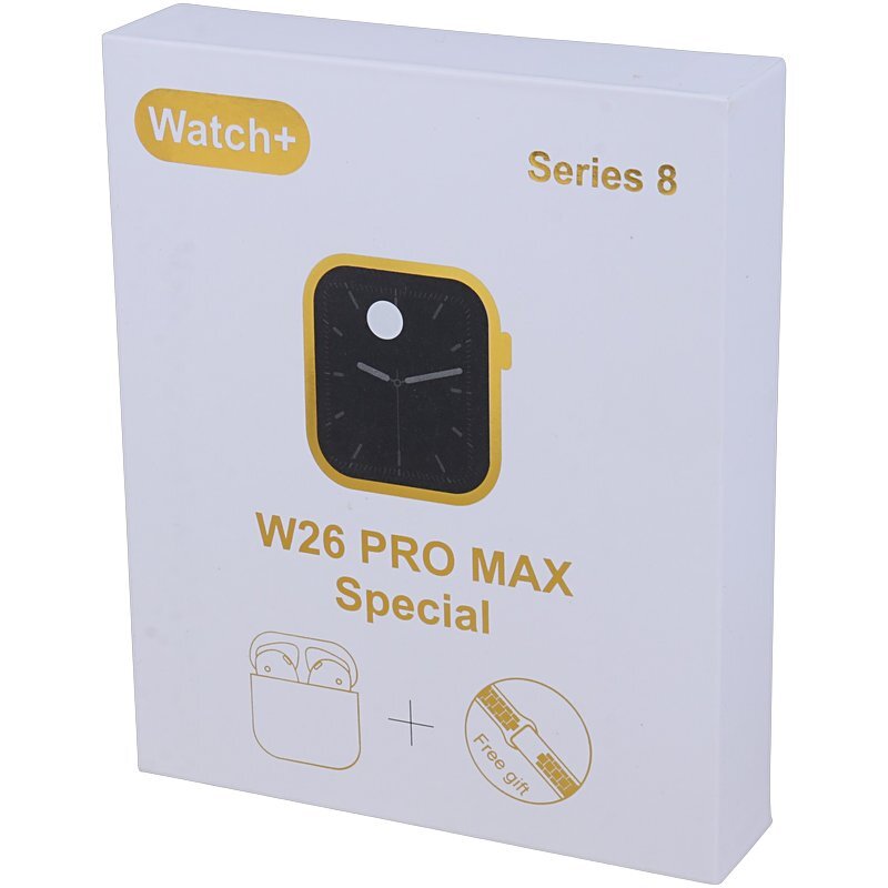پکیج ساعت هوشمند و هندزفری بلوتوثی W26 Pro Max Special