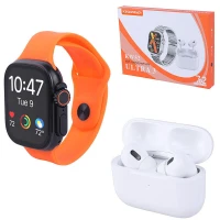 پکیج ساعت هوشمند و هندزفری بلوتوثی کیگی ویر Keqiwear KW52 Ultra 3