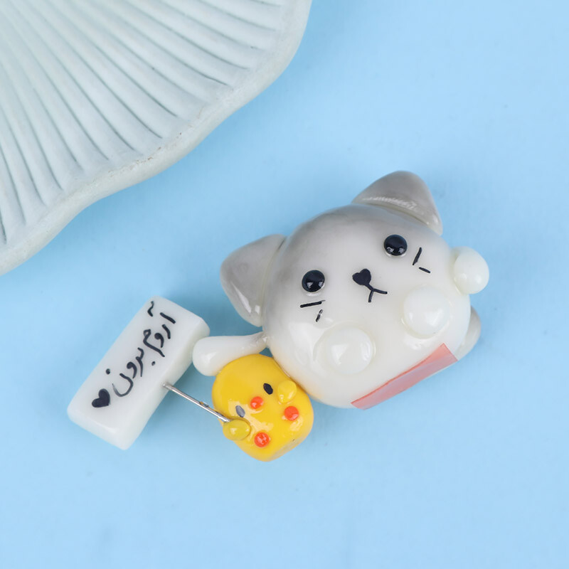 رو داشبوردی طرح گربه و جوجه شب تاب