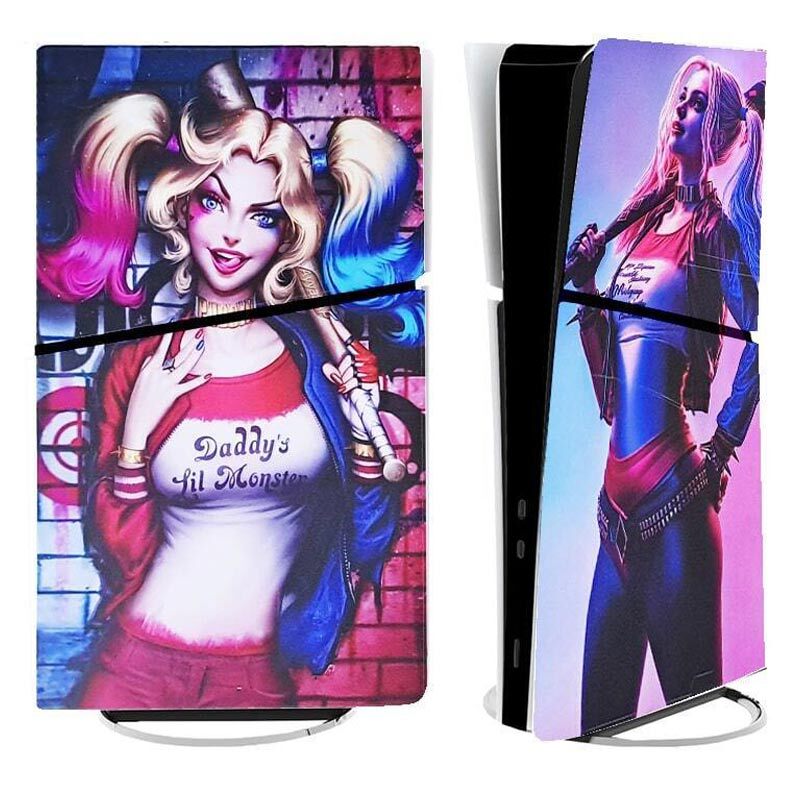 اسکین پلی استیشن 5 اسلیم استاندارد گیم اور طرح Harley Quinn