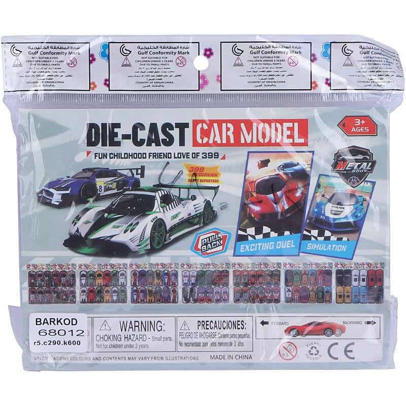 ماشین اسباب بازی مسابقه ای کد 68012 بسته 12 عددی