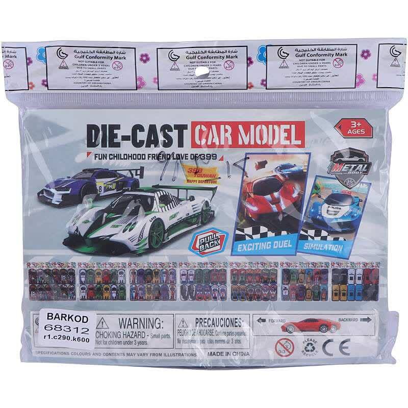 ماشین اسباب بازی مسابقه ای کد 68312 بسته 12 عددی