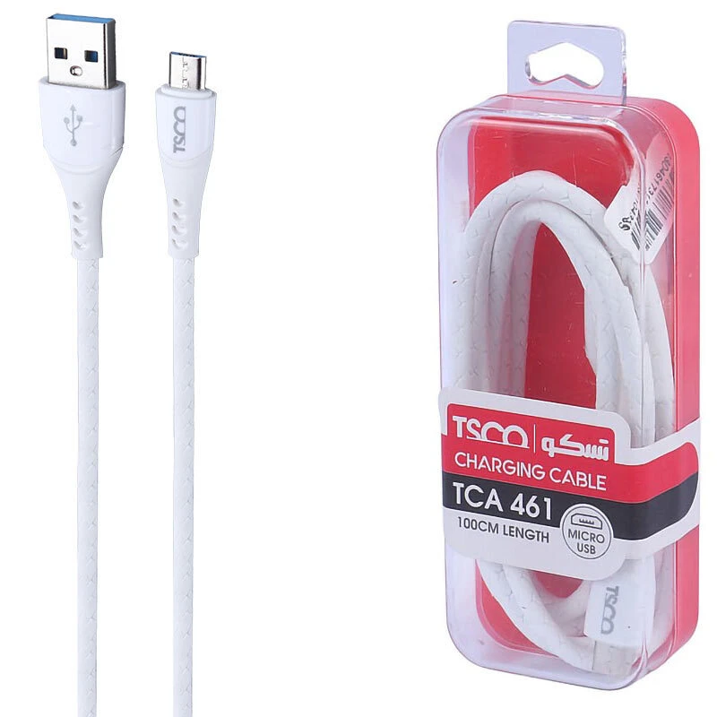 کابل میکرو یو اس بی 3 آمپر تسکو TCA 461 طول 1 متر