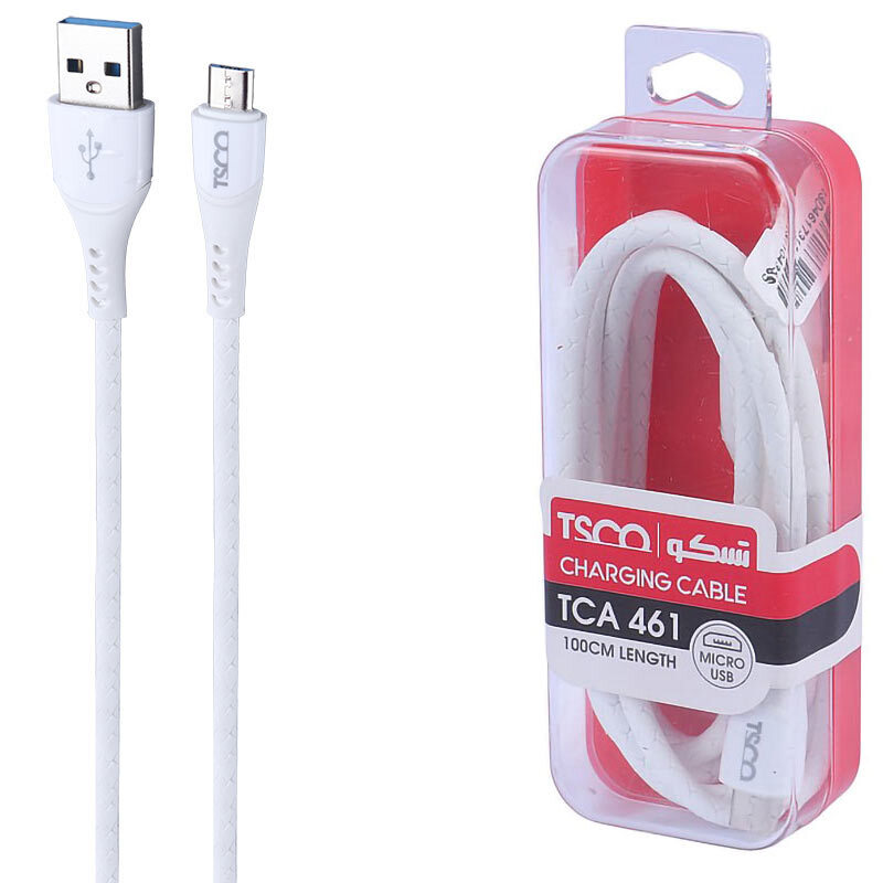 کابل میکرو یو اس بی 3 آمپر تسکو TCA 461 طول 1 متر
