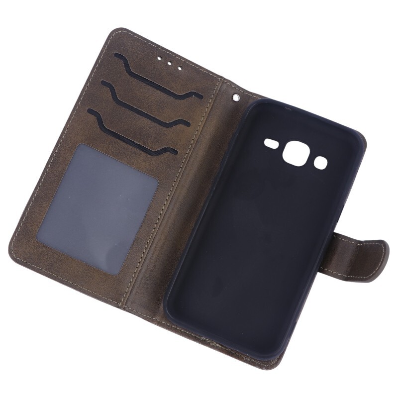 کیف چرمی مگنتی محافظ لنزدار سامسونگ Galaxy J2