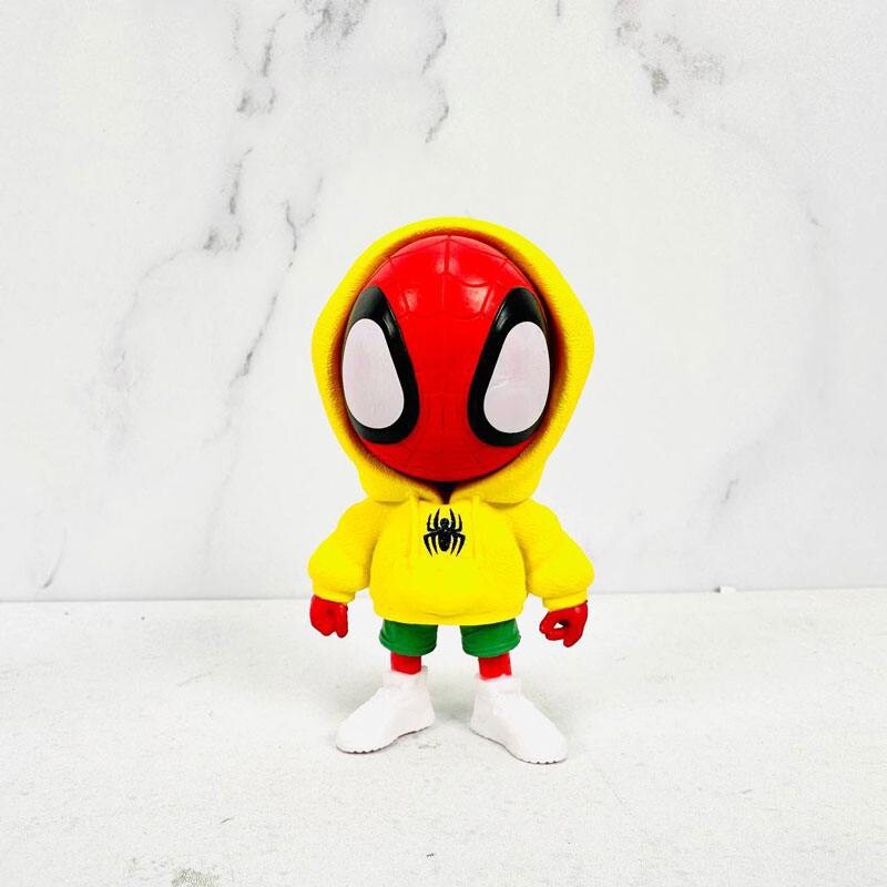 اکشن فیگور طرح اسپایدرمن هودی پوش با هدفون بسته 6 عددی کد F2